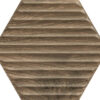 SERENE brown heksagon struktura mat 198x171 T5