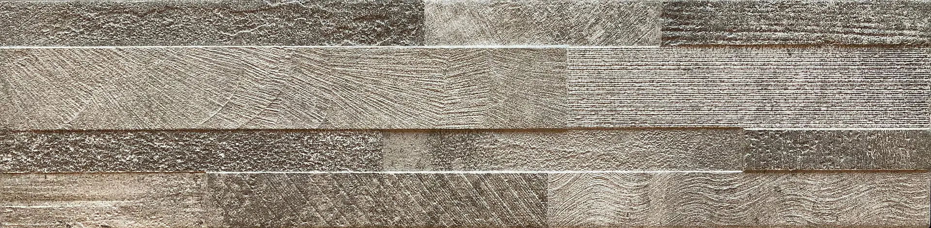 Volcano 3D Taupe 15 x 61 cm