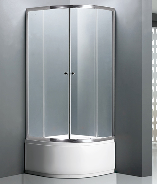 Alor íves zuhanykabin + Diper I tálca 90 x 90 cm
