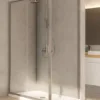 Eda aszimmetrikus zuhanykabin 120 cm ajtó + Vito 90 cm fix fal 1 EdaVito11080