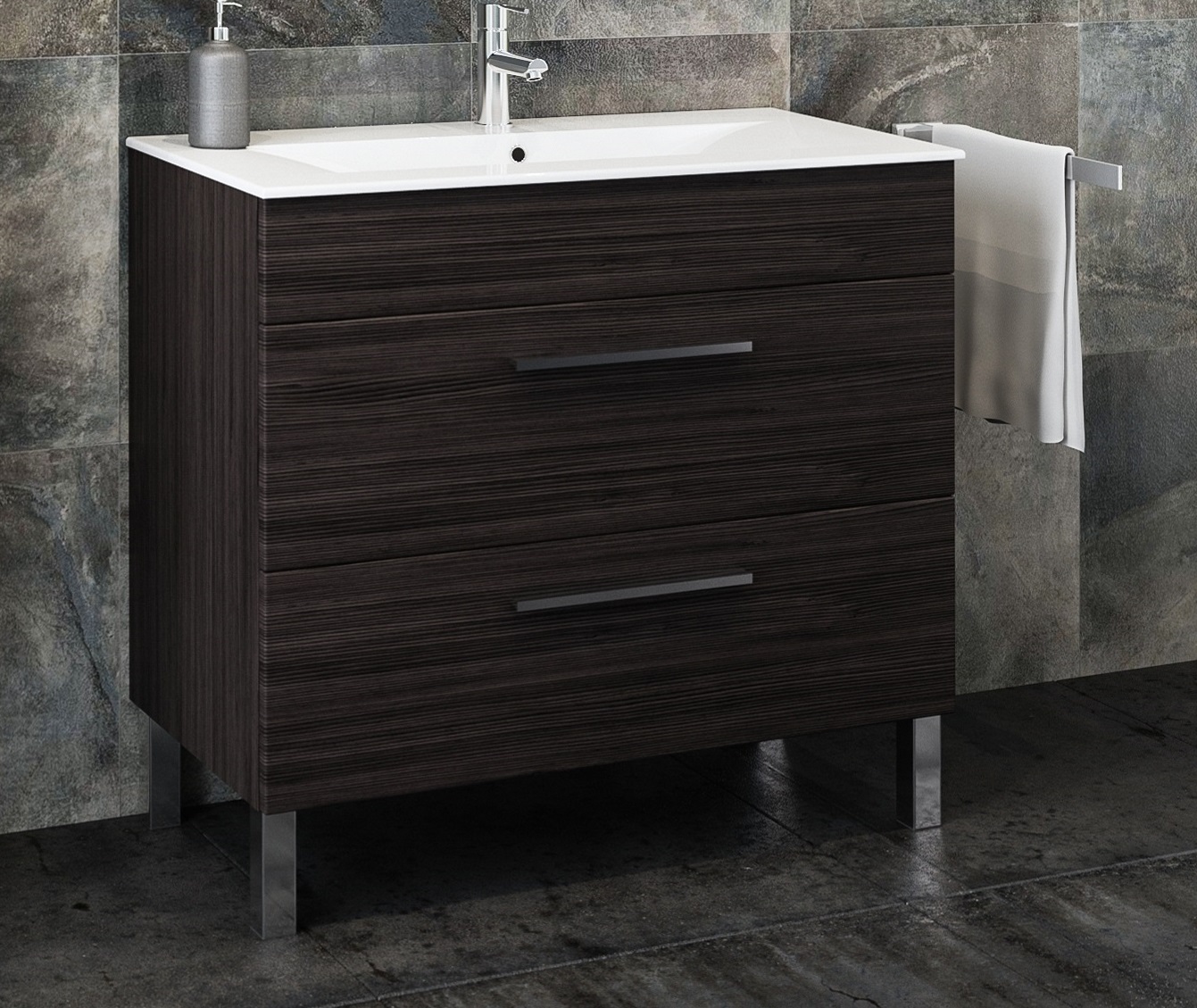 Trento 90 cm alsó + kerámia mosdó