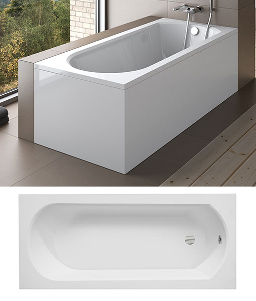 Intrica egyenes kád 170 cm