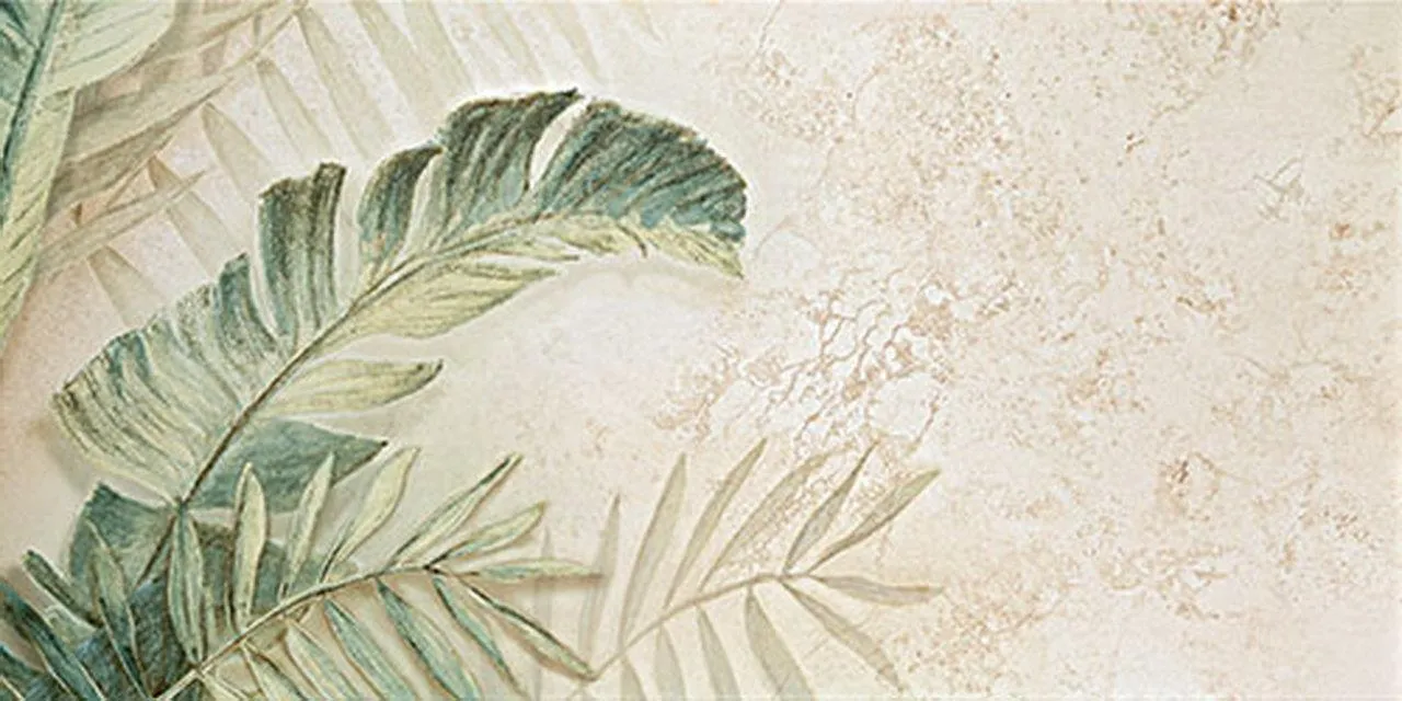 Tubadzin Alabaster Shine Leaves B/3 dekor 59,8 x 119,8 cm